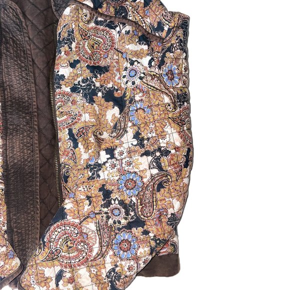 Free People Great Escape Cotton Printed Quilted Jacket in Brown - Picture 5 of 9